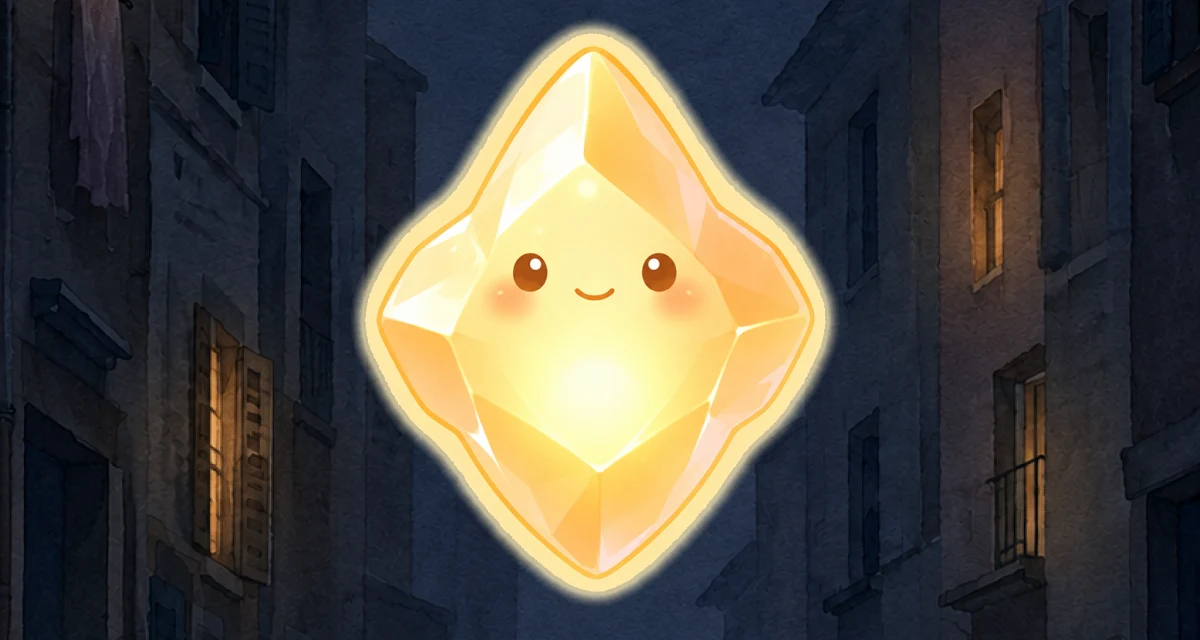 Laternio, a glowing crystal-like spirit, waiting to be invited